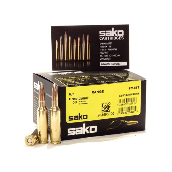 Sako 6.5 Creedmoor Ammo Speerhead Range144G Box 50