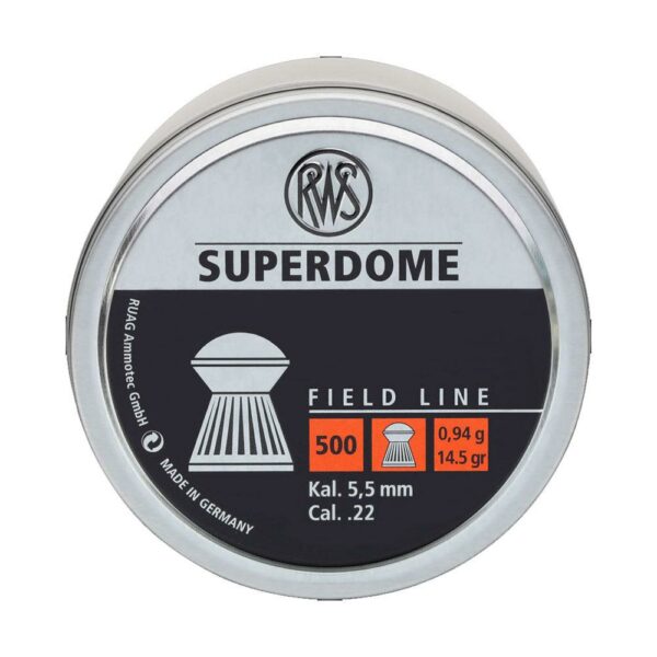 RWS Airgun Pellets .22Cal Superdome 14.5Gn Tin 500