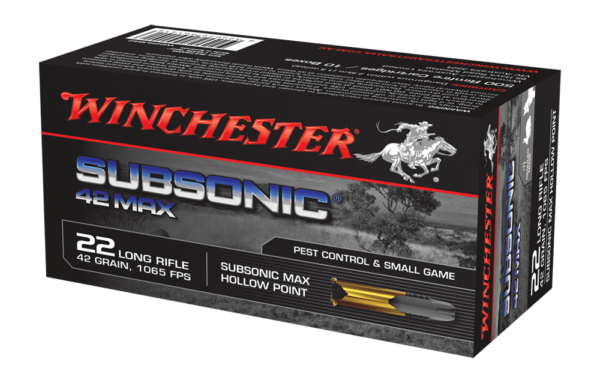 22LR Subsonic Winchester Max 42Grains 50pk