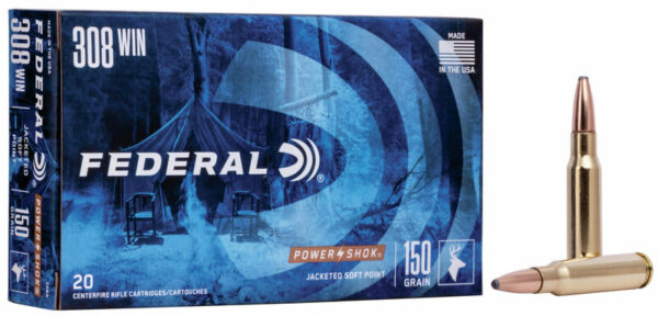 Federal .308 Ammo Hi-Shock SP 150G Box 20