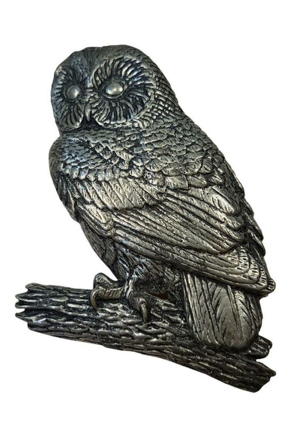 Tawny Owl Pewter Pin