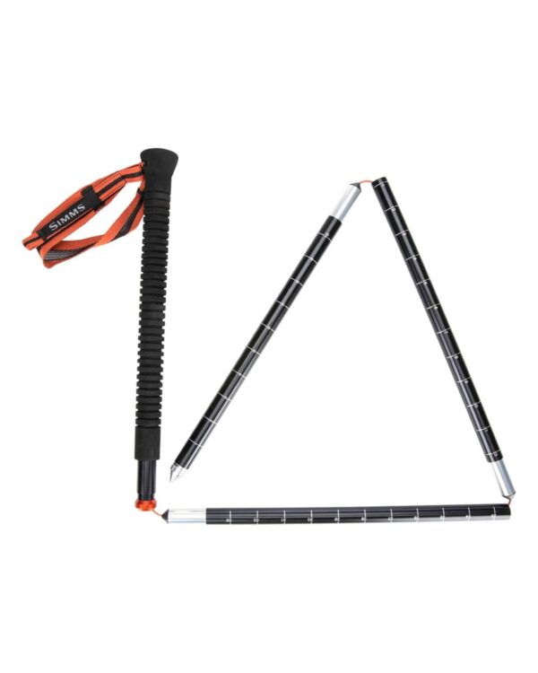 Simms Wading Staff Alum Black