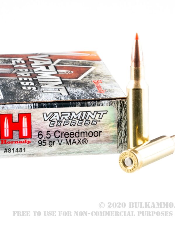 Hornady Rifle Ammunition 6.5 Creedmoor 95g V Max Varmint