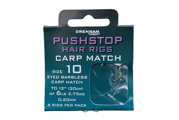 Drennan Pushstop Hair Rig Carp Match