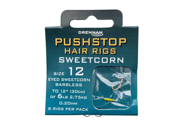 Drennan Pushstop Hair Rig Sweetcorn