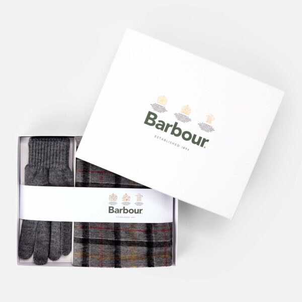 Barbour Scarf & Glove Gift Box