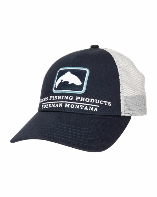 Simms Small Fit Trout Icon Trucker Admiral Aval