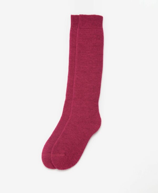Barbour Ladies Wellington Knee Sock Raspberry - Image 2