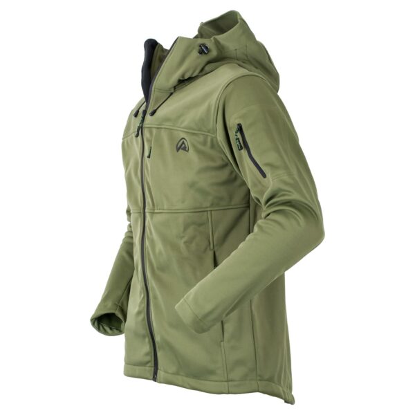 Ridgeline Ascent Softshell Jacket Olive - Image 3