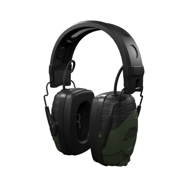 ISOTunes Sport Defy Slim Ear Muffs Hunter Green