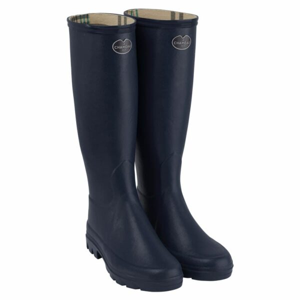 Chameau Ladies Iris Wellington Boot Bleu Fonce*