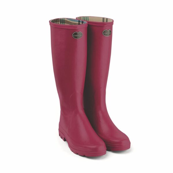 Chameau Ladies Iris Wellington Boot Rose* - Image 3