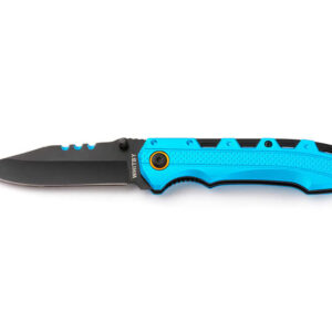 Whitby Blue Aluminium Lock Knife