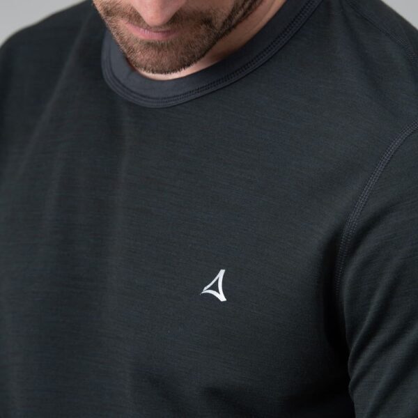 Schoffel Technical Crew Neck Base Layer in Charcoal - Image 3