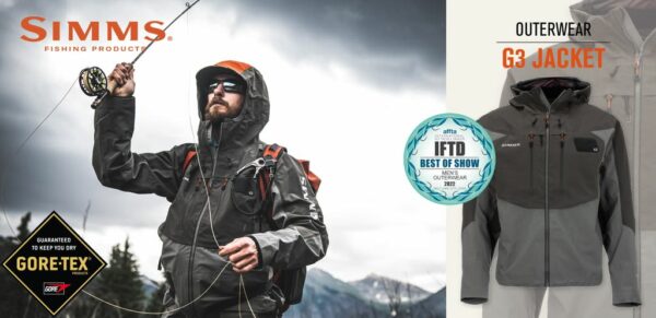 Simms G3 Guide Wading Jacket Gunmetal - Image 2