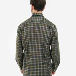 Barbour Coll Thermo Shirt Olive Fawcetts Online