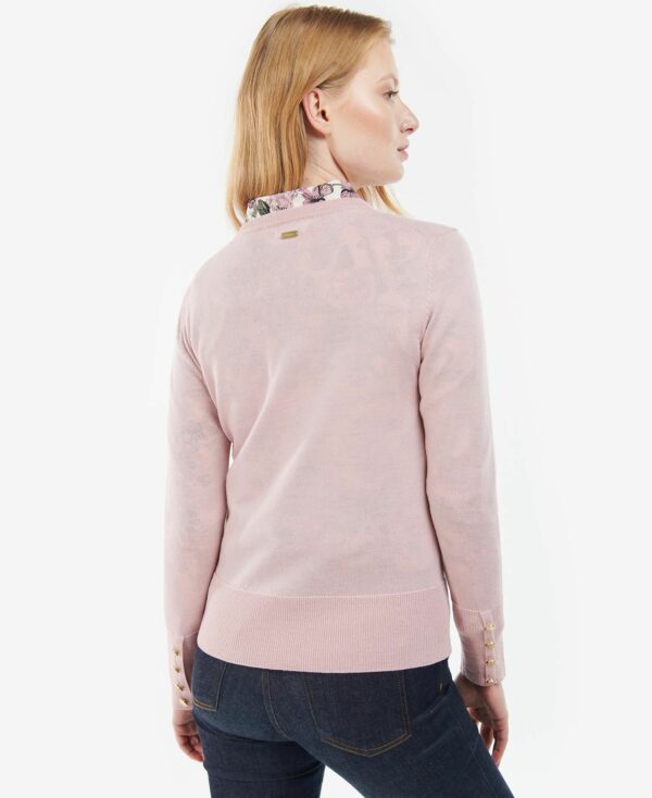 Barbour Ridley Knit Jumper Rosewater - Image 3