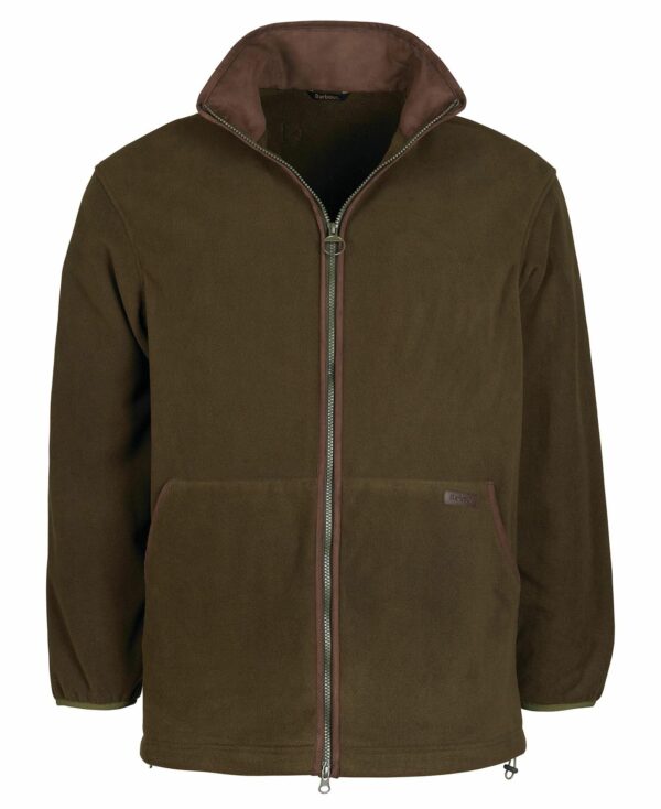 Barbour Oakmoor Fleece Jacket Olive - Image 2