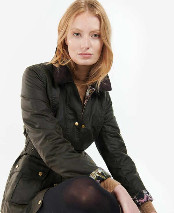 Barbour Pendula Wax Jacket Olive Renaissance Floral