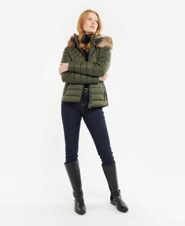 Barbour Mallow Quilt Olive - Image 2