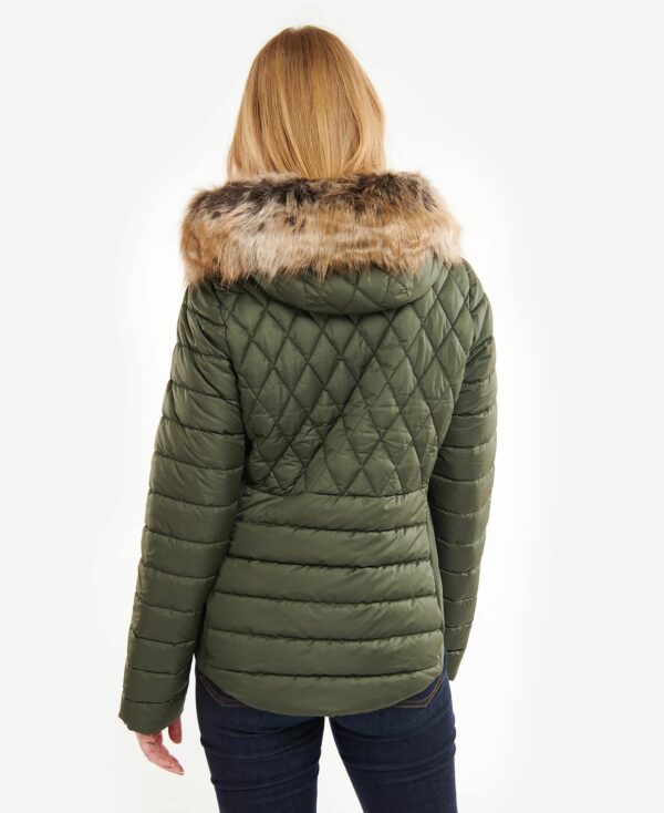 Barbour Mallow Quilt Olive - Image 3