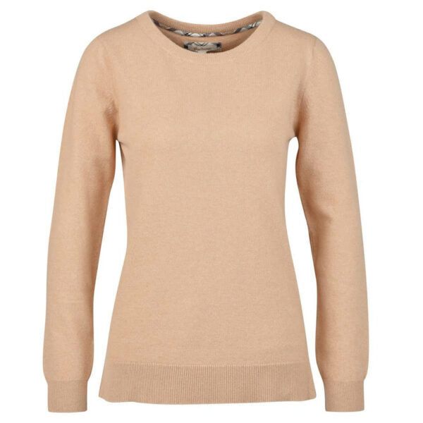 Barbour Pendle Crew Jumper Cream Rosewood