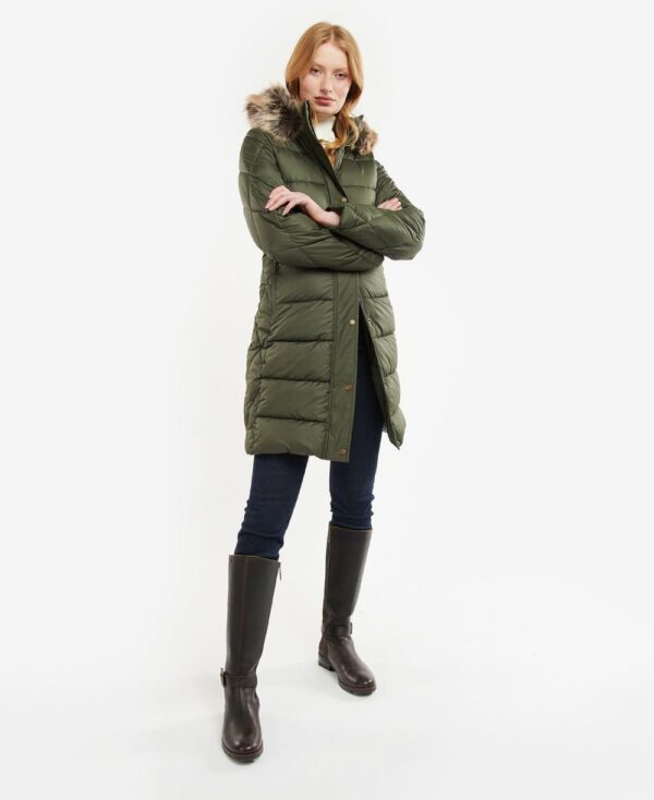 Barbour Daffodil Quilt Olive - Image 7