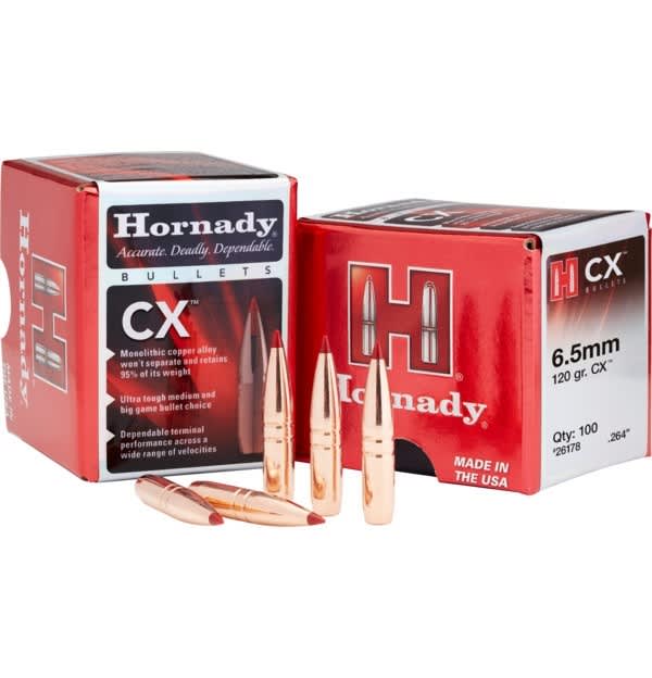 Hornady Bullets6.5/.264 120g CX Copper 50pk