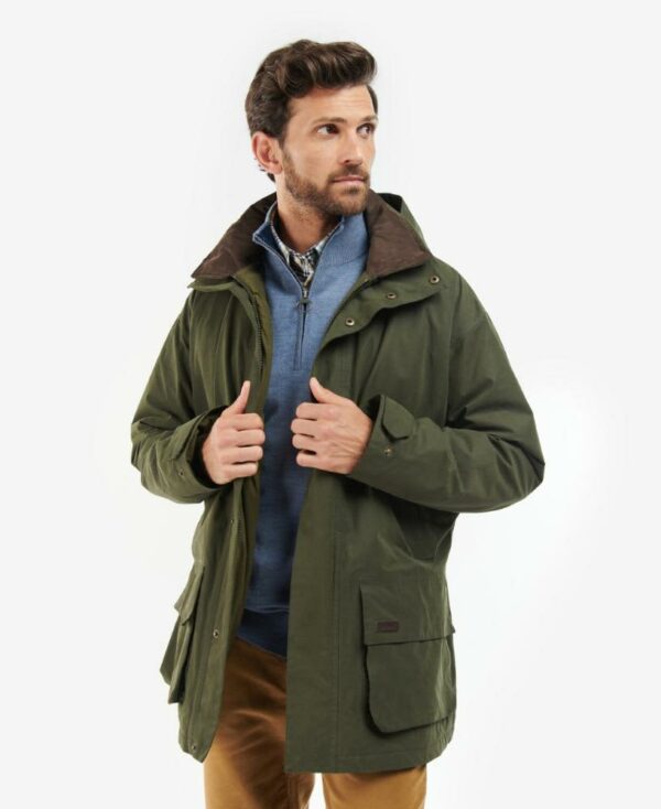 Barbour Beaconsfield Jacket Olive - Image 4