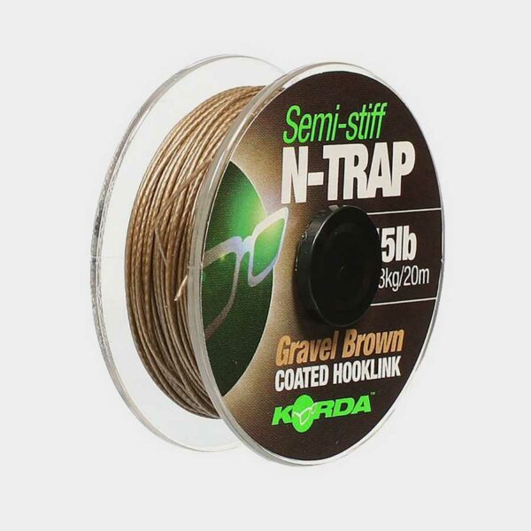 Korda N Trap Semi Stiff Gravel Brown 20lb 20m