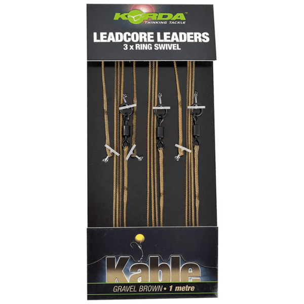 Korda Leadcore Leader Ring Swivel Weed 1M