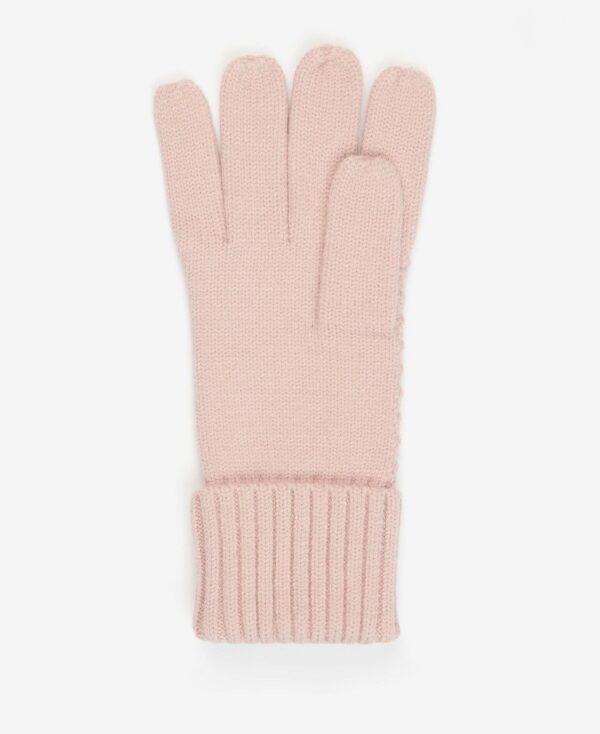 Barbour Alnwick Knitted Gloves Rose Pink - Image 3
