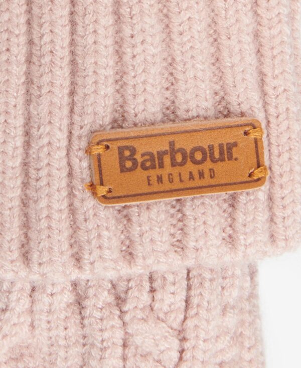Barbour Alnwick Knitted Gloves Rose Pink - Image 2
