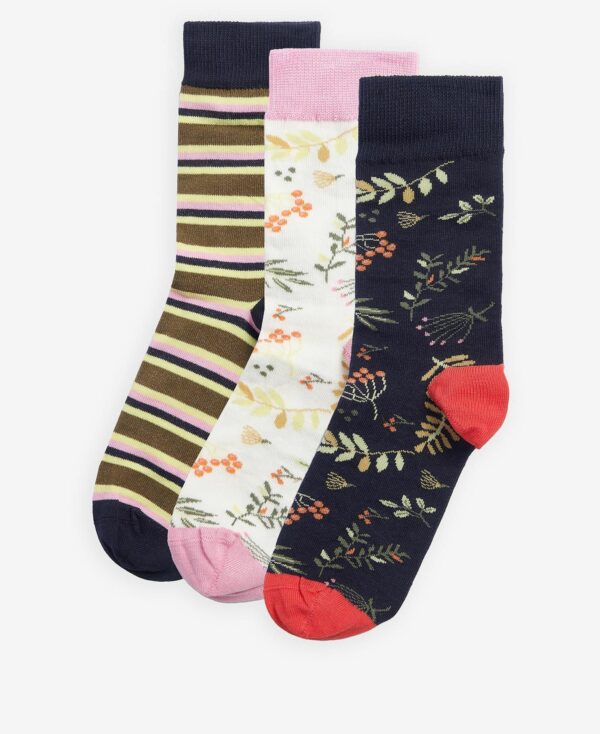 Barbour Woodland Sock Gift Set Multi
