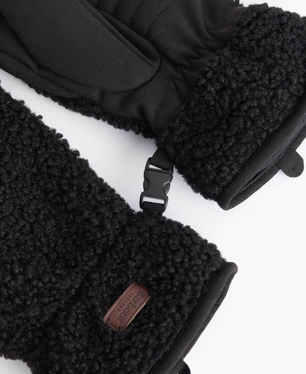 Barbour Eskdale Fleece Gloves Black - Image 2