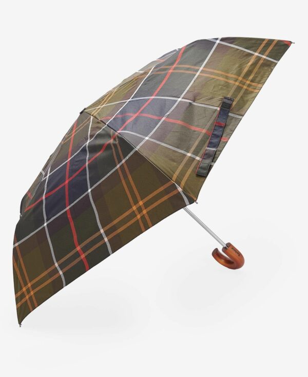 Barbour Tartan Mini Umbrella - Image 2