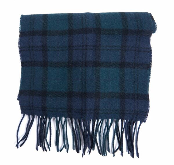 Barbour Tartan Lambswool Scarf Black Watch - Image 2