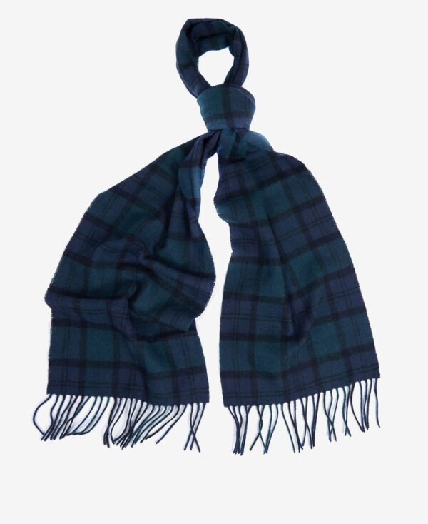 Barbour Tartan Lambswool Scarf Black Watch