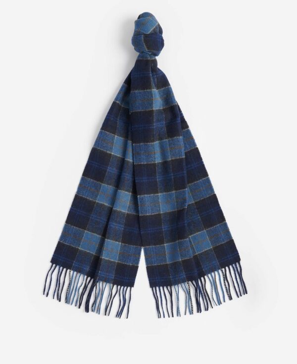Barbour Tartan Lambswool Scarf Midnight