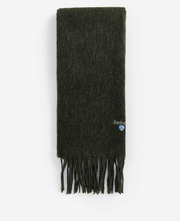 Barbour Plain Lambswool Scarf Seaweed - Image 2