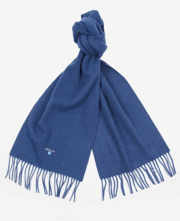 Barbour Plain Lambswool Scarf True Navy