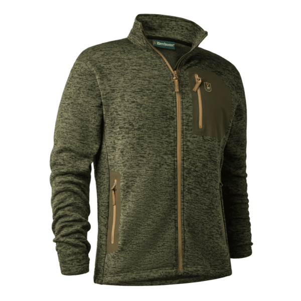 Deerhunter Sarek Knitted Jacket Olive Night Melange