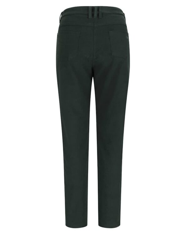 Catrine Ladies Stretch Moleskin Jean Forest Green - Image 2