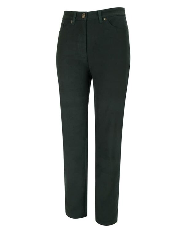 Catrine Ladies Stretch Moleskin Jean Forest Green