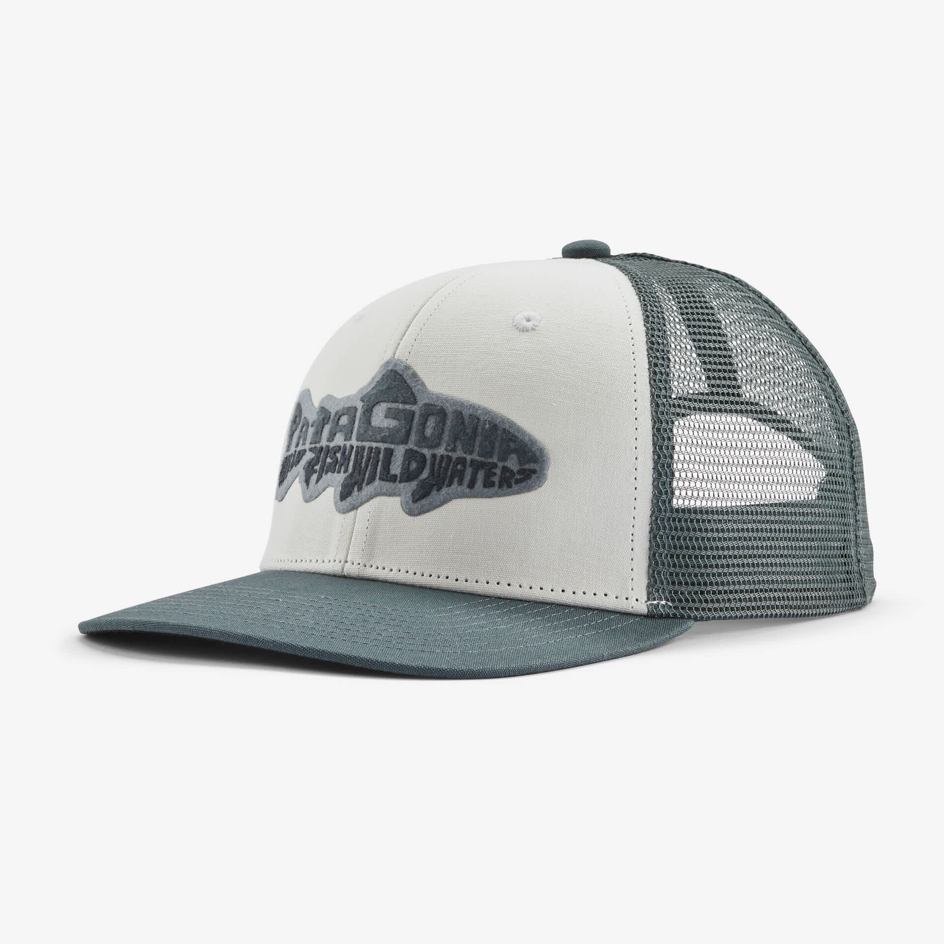 Patagonia Take a Stand Trucker Hat Wild Waterline White - Fawcetts