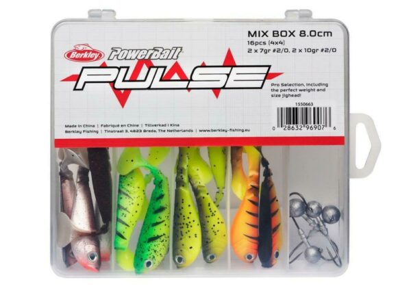 Berkley Pulse Shad Box 8cm incl Jigheads