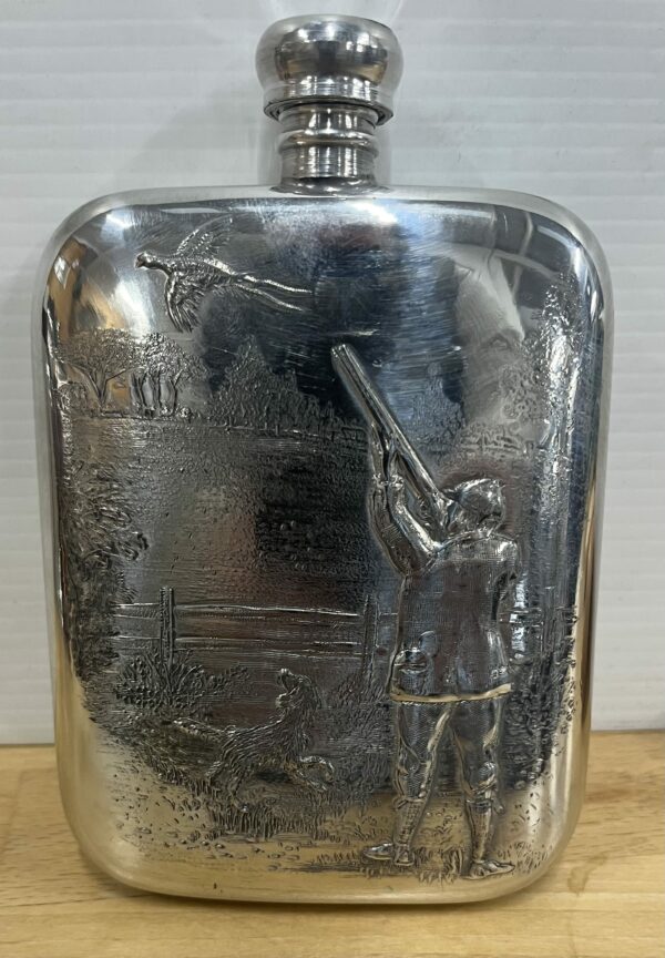 Bisley 6oz Gamekeeper Pewter Flask
