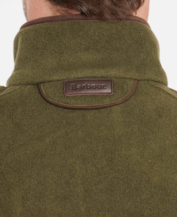 Barbour Langdale Olive Fleece Gilet - Image 5