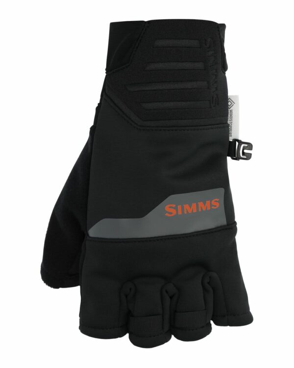 Simms Windstopper Half Finger Glove Black