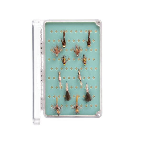 Caledonian March Brown Trout Fly Selection x 10 Plus Free Case